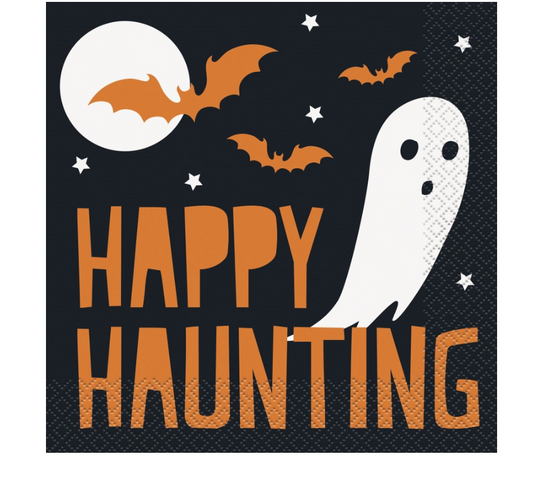 Happy Haunting Halloween Luncheon Napkins 16ct