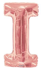 Rose Gold Letter I 34″ Balloon