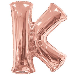 Rose Gold Letter K Anagram 34″ Balloon