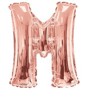 Rose Gold Letter M 34″ Balloon