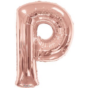 Rose Gold Letter P 34″ Balloon
