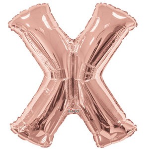 Rose Gold Letter X 34″ Balloon