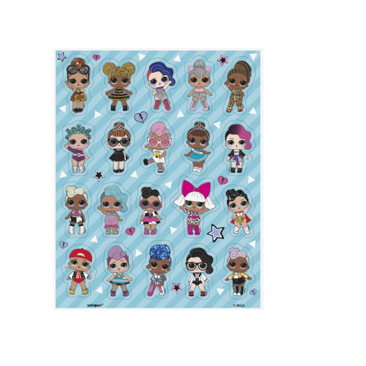 LOL Surprise Sticker Sheets 4ct