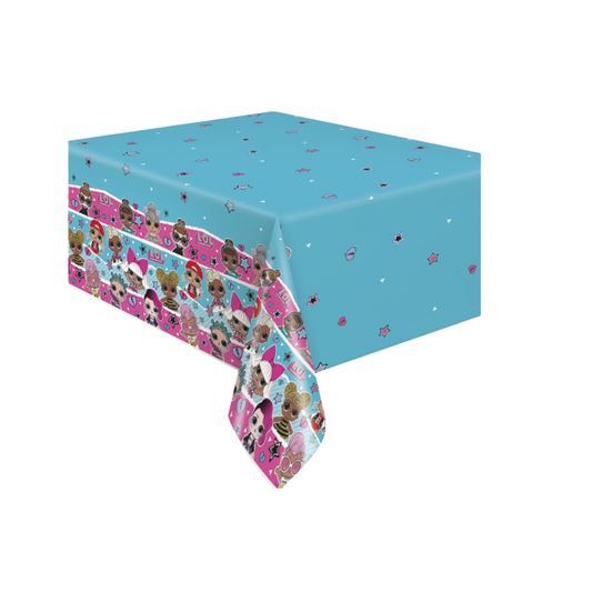 LOL Surprise Rectangular Plastic Table Cover 54"x 84"