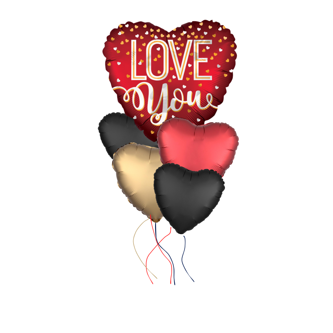 Luxe Valentine’s Day Helium Balloon Bouquet