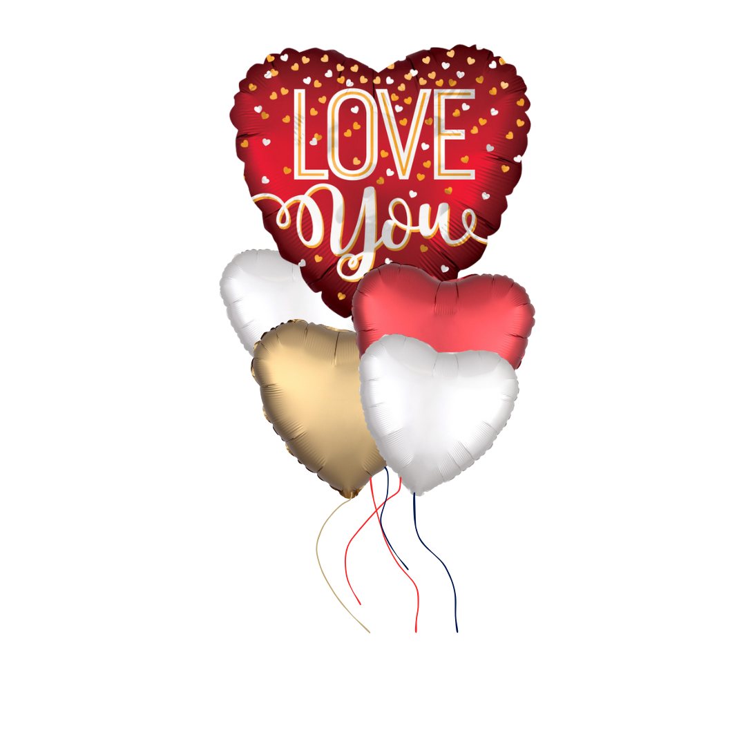 Love You Valentine’s Day Balloon Bouquet