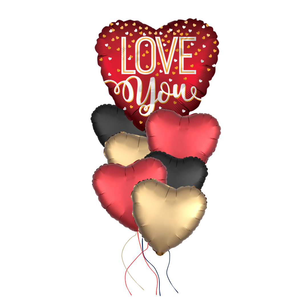 Luxe Valentine’s Day Helium Balloon Bouquet