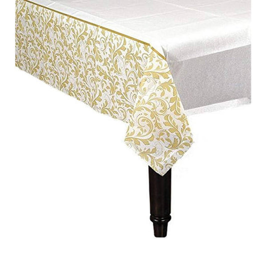 Plastic Floral Party Table Cover