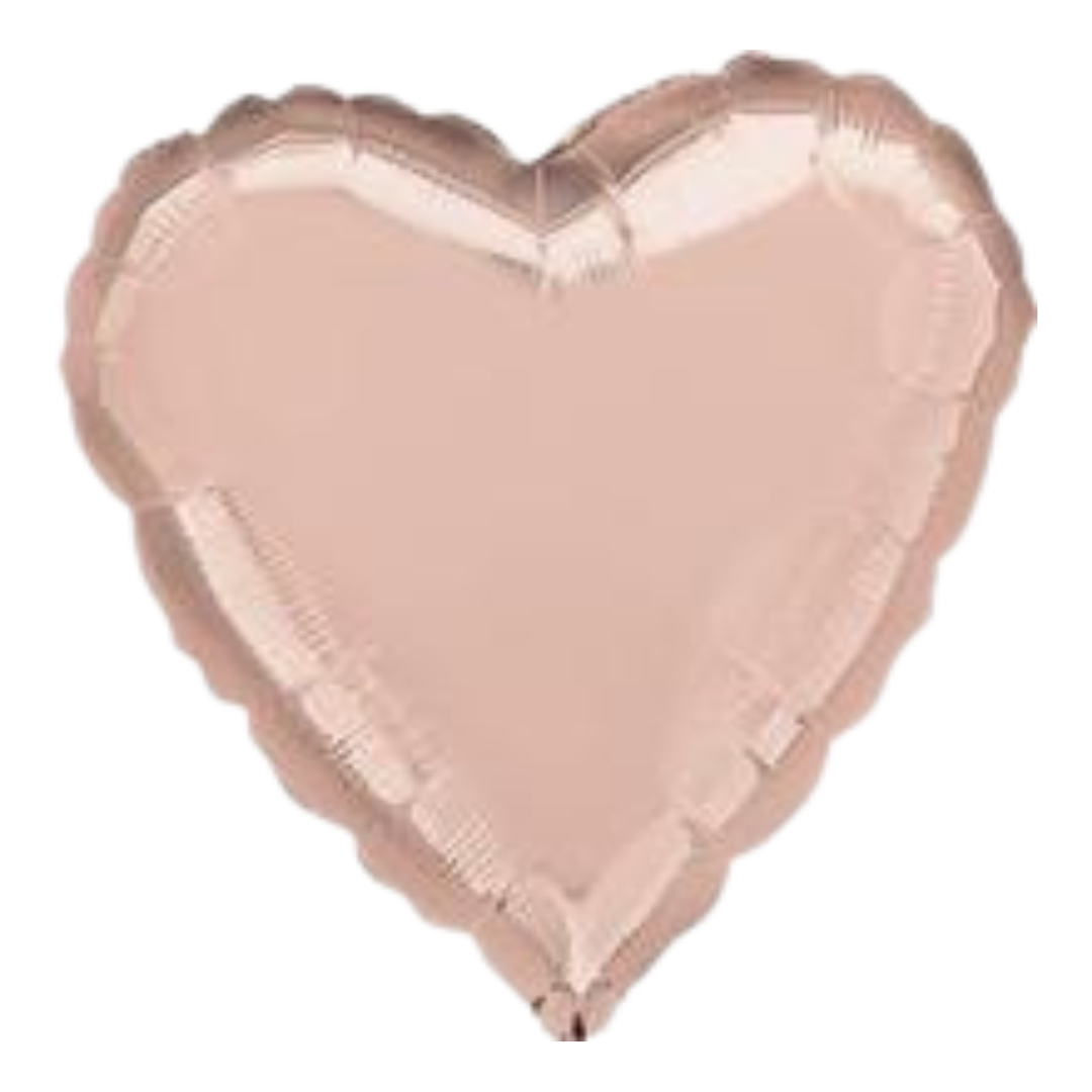 18" Rose Gold Heart