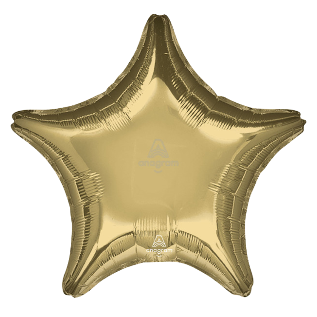 18" White Gold Star