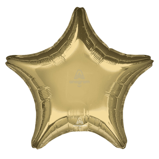 18" White Gold Star