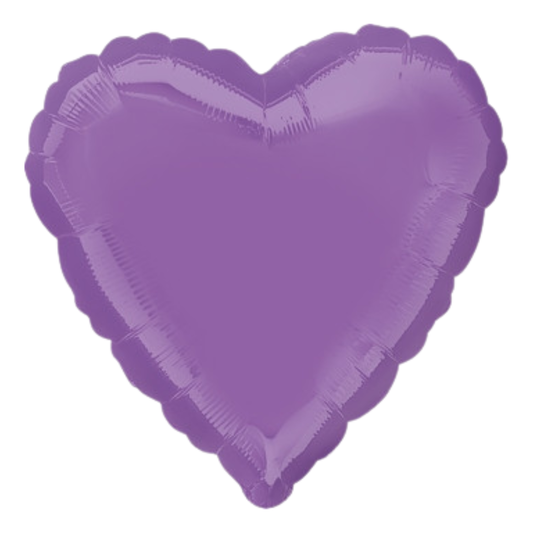 18" Pearl Pastel Lilac Heart