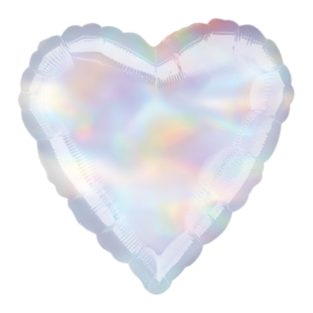 18" Iridescent Holo Heart