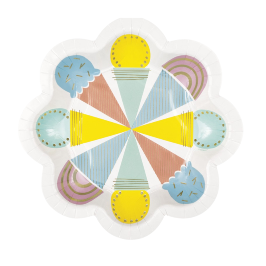 Ice Cream Shape Plate
