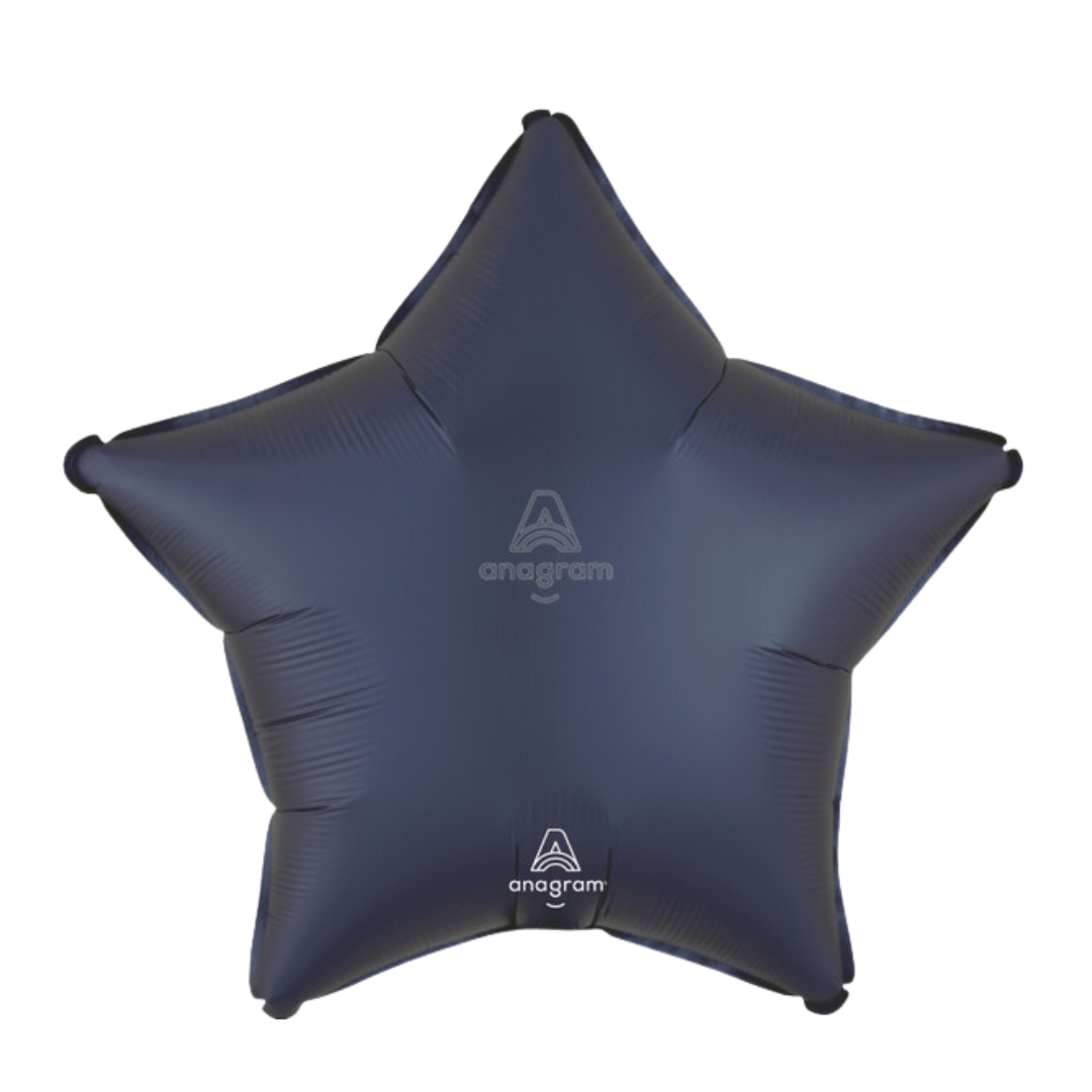 18" Satin True Navy Blue Star