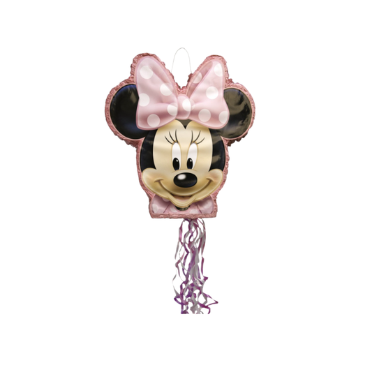Disney Minnie Mouse Shaped Drum Pull Pinata