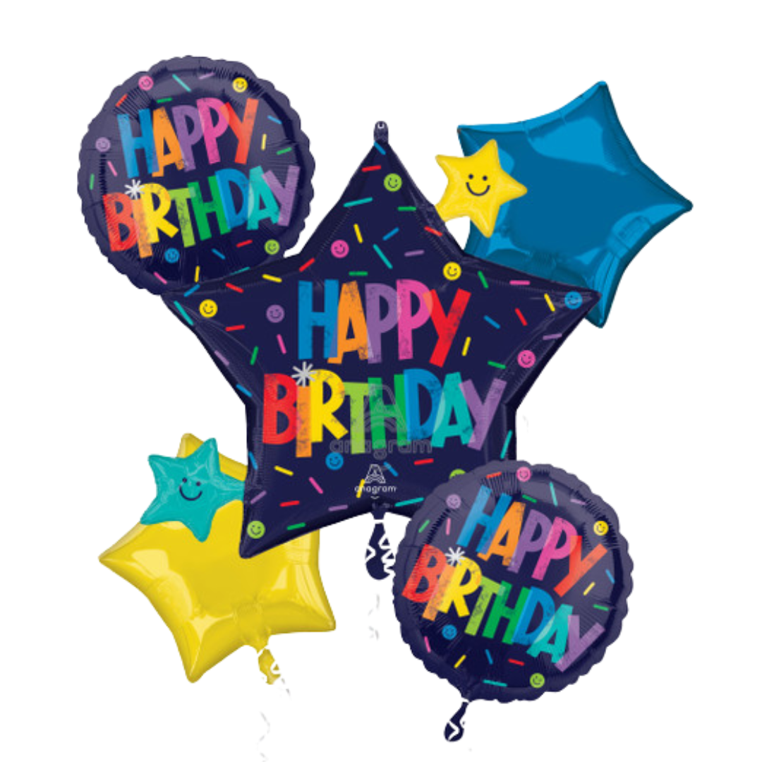 Bouquet Happy Birthday Bold