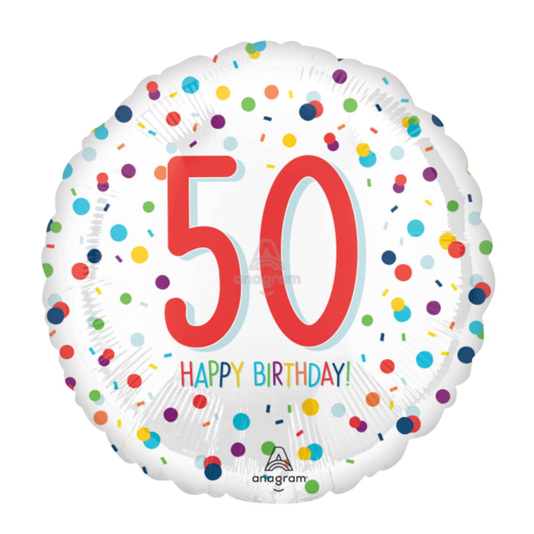 18"A Happy 50th Birthday Confetti