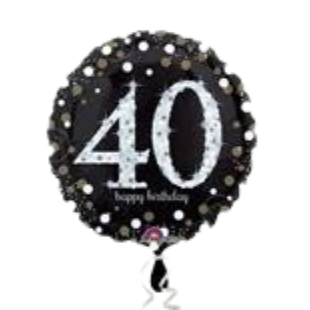 28"A Happy Birthday Sparkling 40th