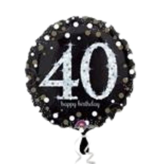 28"A Happy Birthday Sparkling 40th