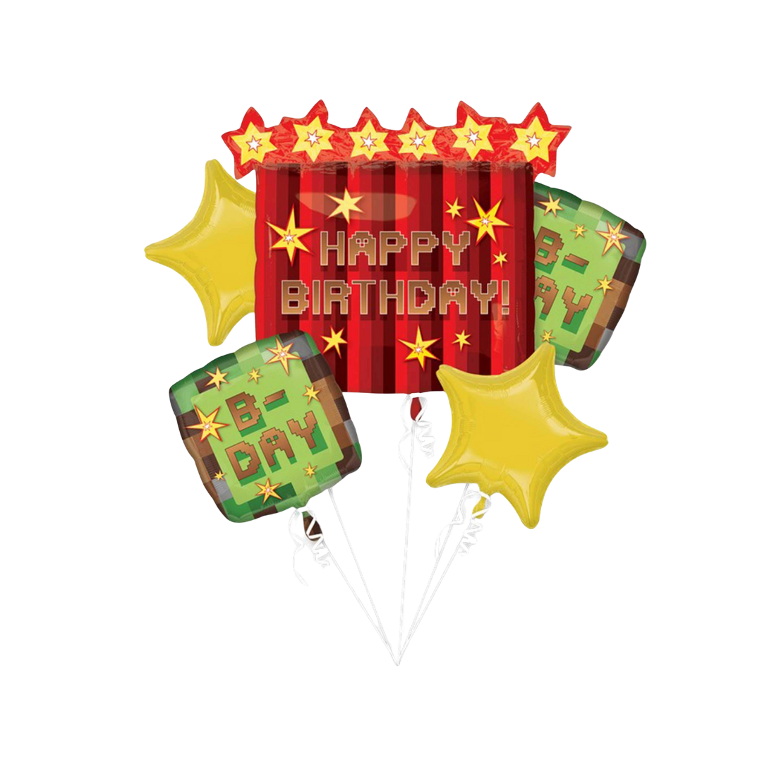 Red Pixel Party Bouquet