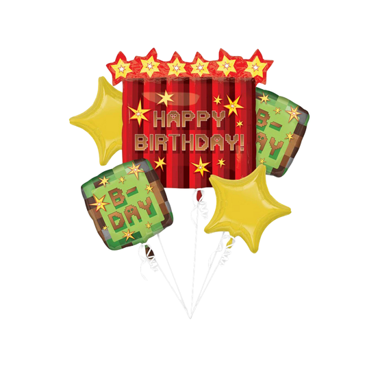 Red Pixel Party Bouquet