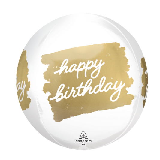 16"A Happy Birthday Golden Age Orbz