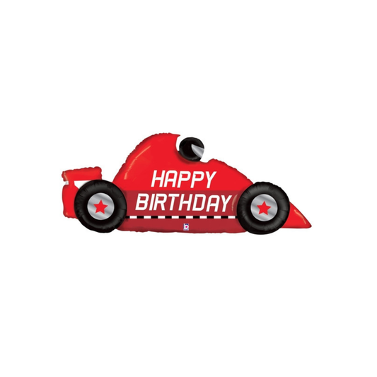 43"S Happy Birthday Racing Car