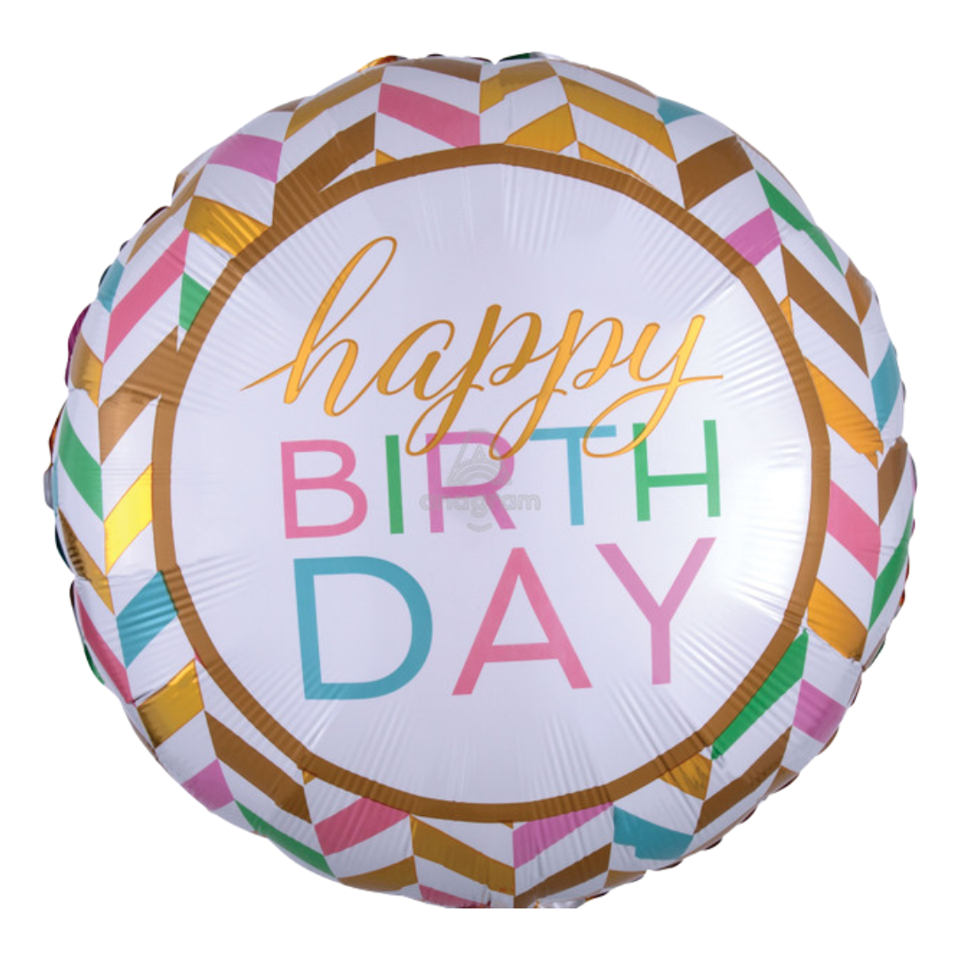 28"A Happy Birthday Pastel Celebration