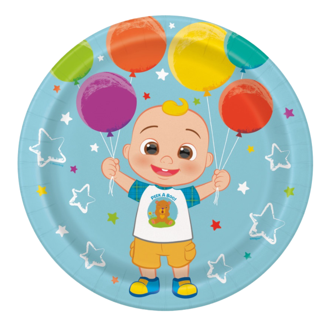 Cocomelon Round 9" Dinner Plates 8 Count