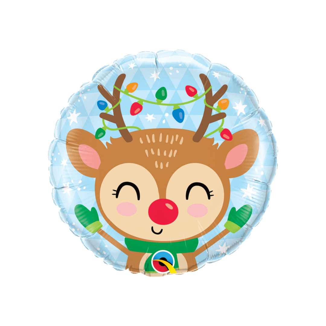 18"Reindeer & Color Lights