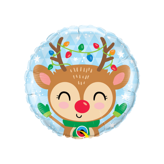 18"Reindeer & Color Lights