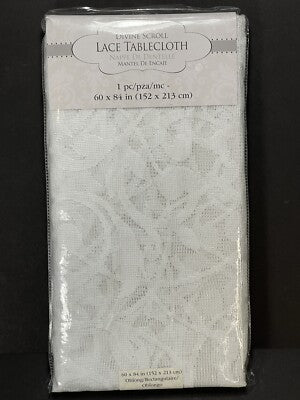 Divine Scroll Lace Tablecloth 60 x 84in