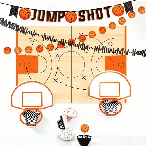Basketball Alley Oop Buffet Decoration Kit 12 Per Pack Basketball Decoration