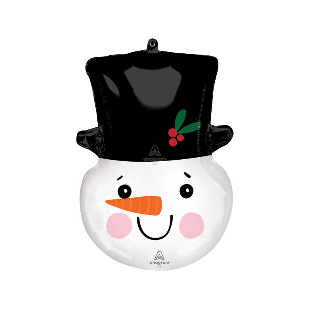 23"A Christmas Snowman Head Smiley