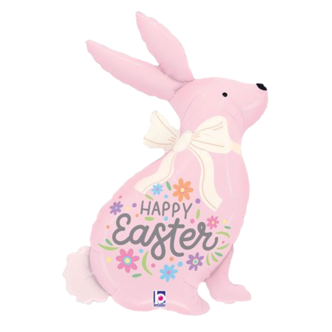 HAPPY EASTER PASTEL PINK BUNNY 32"