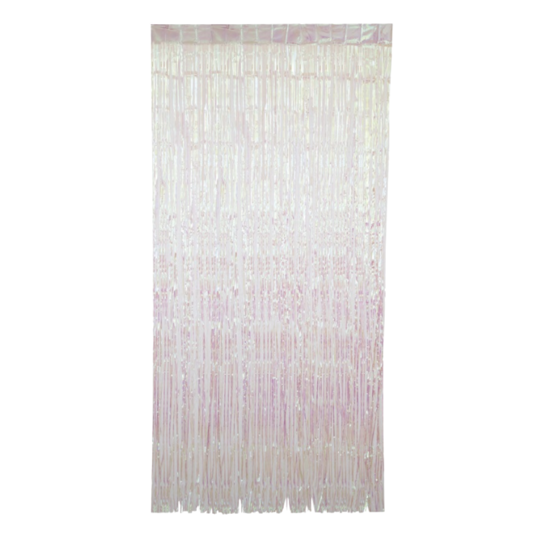 Iridescent Foil Fringe Door Curtain