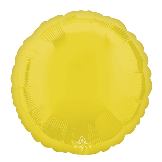 18" Vibrant Yellow Round